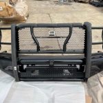 2017-2022 Ford F250 F350  Bumper is brand new and has never been installed, have 3 of them in packaging and wrapped ready to go.  Hardware is included Has front receiver hitch, works with fog lights and tow hooks.