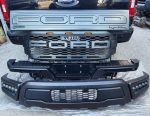 Matte Black Front Grill Grille Fit For Ford F150 Raptor -2023-2021 With Led light - *Rivet Style Black Wheel Fender Flares Cover For 2023-2021- F150- Raptor- Branded New Condition - Image 2