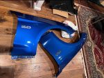 OEM Fenders for 2018-2023 Mustangs. Painted lightning blue.
