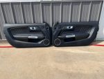 2018-2022 Mustang GT V6 EcoBoost LH RH Premium Leather Insert Door Panels Pair