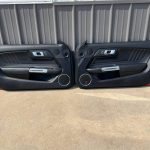 2018-2022 Mustang GT V6 EcoBoost LH RH Premium Leather Insert Door Panels Pair