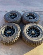 Method 605 NV 20" Wheels & 37" M/T Tires - Matte Black Finish"