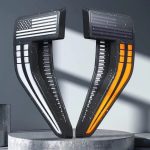 Black USA Flag Side Fender Vent Emblem Light For F150 2021-2023 Left Right Badge - Image 6
