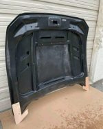 2015 2016 2017 Ford Mustang Terminator Style Carbon Fiber Vented Hood - Image 3