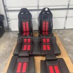11-14 GT500 Red Stripe Recaro Seats fronts and rears.