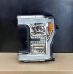2017-2019 Ford F250 Headlights 2017-2018-2019 Ford F250 / F350 New Chrome Led Projector Headlights  Full LED C-Bars Style Headlamps  Compatibles With Factory Stock  Halogen Headlights  Come As Pair / Plug In Play - Image 8