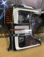 2020-2022 F250 Headlights   OEM LED Projector Black F250 Headlights - Image 4