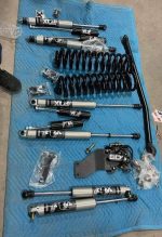 Ford F250/F450 4 Inch Fox Lift Kit  Carli coils, Carli track bar 4 fox reservoir, bds/ fox dual steering stabilizer. - Image 2