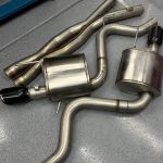 Corsa 15-17 Mustang Sport Cat Back Exhaust Black tips,