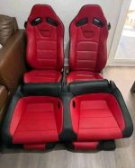 S550 Red Recaro Seats - Image 6
