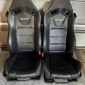 Ford Mustang Oem Recaro Black Leather Seats 2015-2019