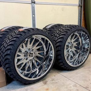 New 24x14 TIS 547C 8x170  New 33x13.50r24 AMP M/Ts