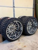 New 24x14 TIS 547C 8x170  New 33x13.50r24 AMP M/Ts