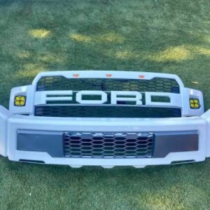 "2017 Ford F-150 Raptor White Pearl Grille & Bumper Kit"