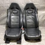 2018-2020 Ford Mustang GT S550 Black Leather Recaro Front Seats / Pair