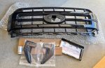 Grille 2021 TO 2023 GLOSS BLACK  Fender Vent Badges 2021 TO 2025 GLOSS BLACK F150 tailgate stickers GLOSS BLACK License Plate Frame GLOSS BLACK Brand New - In Box Give your F-150 a fully blacked-out look with the Ford Performance Black Appearance Package. F-150 Black Pack