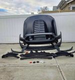 Ford Mustang front Bumper Hood set GT500 Shelby style facelift body kit for 2015-2017 - Image 8