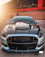 Mustang Ford GT style vented Real Carbon Fiber Hood - Image 3