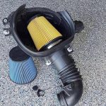 Ford Performance GT 350 Cold Air Intake, including a second blue air filter.