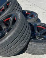 Dodge Charger Hellcat Carbon Fiber dip wheels with tires. - Image 6