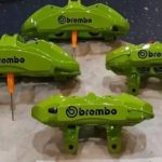 Gt350 & Gt350R brembo professional power coated sub line green
