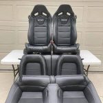 FORD MUSTANG OEM RECARO BLACK LEATHER SEATS