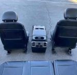 Front and rear heated AC seat leather with flore center console fits 2017-2020 Ford F150 F250 F350 F450 - Image 6