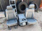 2013 f350 will for 99-16 these are bucket seats with flip up console great shape no rips grey in color they fit F-250-f350 - Image 3