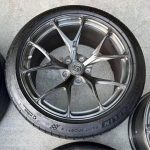 forged Signature SV104 wheels in Brushed Smoke Tinted (also known as Brushed Dark). Includes OEM TPMS. F: 19 x 9.5 ET18n- Michelin Pilot Sport 4S (255 35 19) R: 19 x 11 ET37  Michelin Pilot Sport 4S (295 35 19) Front tires are in great condition, 7-8 32nds tread depth and date codes 46 21 Rear tires are also in great condition,Tread depth 7/32nds on the Cup 2’s, date codes 32 22 nnThe wheels are overall in 9.5 10 - Image 5