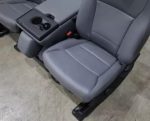 Ford SUPER DUTY Front Bucket Seats Grey VINYL Set w/ JUMP SEAT Replacement OEM . - Image 2