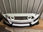 2018 to 2023 Mustang GT Mach 1 Style Front bumper noxford white brand new - Image 4