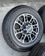 20” OEM ford f350 limited package wheels 275/65/20 Bridgestone dueler tires  Wheels are 20” OEM wheels off a 2024 ford f350 limited package. - Image 6
