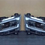 2019-2022 Dodge Ram 1500 Halogen Headlights - Black Housing, Clear Lens