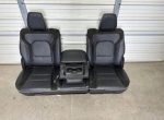2019-2023 dodge ram 1500 black leather laramie crew cab front and rear seats - Image 5