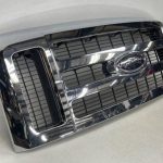 2008-2010 FORD F-250 F-350 F-450 SUPERDUTY FRONT UPPER GRILL CHROME OEM