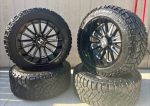 Set of 4 Hostile Predator 22x12 Wheels & 35" Kenda Klevers"