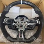 Alcantera/ carbon fiber Steering Wheel 2015-2017 Mustang