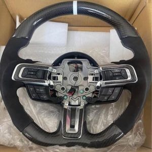 Alcantera/ carbon fiber Steering Wheel 2015-2017 Mustang
