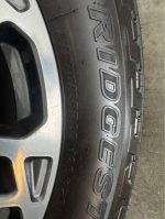 20in OEM f350 limited package wheels  275/65/20 Bridgestone dueler tires  Wheels are 20in OEM wheels off a 2024 ford f350 limited package. - Image 6