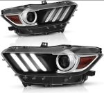 2015-2017 Ford Mustang GT RH Headlights Xenon HID OEM - Image 4
