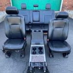 Front and rear heated AC seat leather with flore center console fits 2017-2020 Ford F150 F250 F350 F450