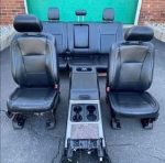 Front and rear heated AC seat leather with flore center console fits 2017-2020 Ford F150 F250 F350 F450