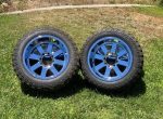 20x12 Moto Metal wheels 8x6.5 on 33x12.5 tires with good tread left - Image 5
