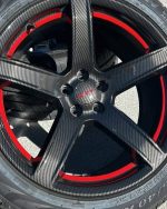 Dodge Charger Hellcat Carbon Fiber dip wheels with tires. - Image 7