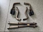Ford Mustang Gt Pypes X-Bomb Cat-Back Exhaust Kit Black Powder Coated