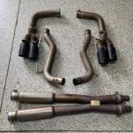 Ford Mustang Gt Pypes X-Bomb Cat-Back Exhaust Kit Black Powder Coated