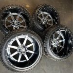 24x16 fuel 2 piece wheels/ 35x15.50r24 venom r/t tires