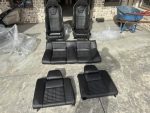 Recaro front and rear seats from a 2013 GT500. Black leather with black stripes. 800 miles on them.