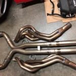 Texas speed long tube headers, Catless connect pipes X-pipe