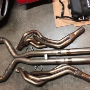 Texas speed long tube headers, Catless connect pipes X-pipe